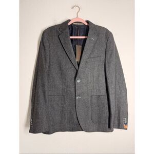 NWT S.Oliver Men’s Wool Blend 2 Buttons Blazer Size 48 Regular Fit